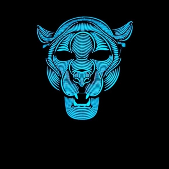 Luxtrada- NWT Carnival Festival Sound & Motion Activated LED (4) Masks Light Up - Picture 13 of 14